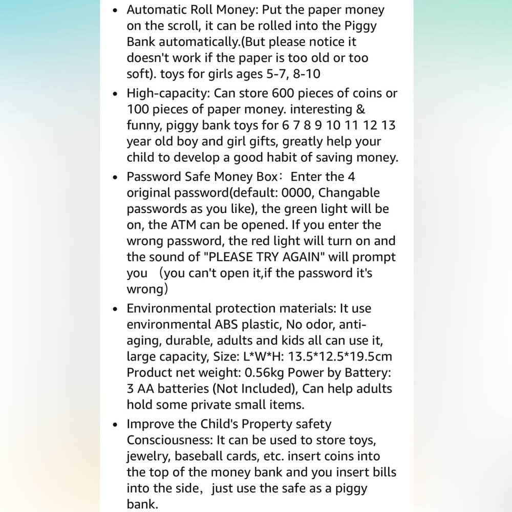 ELECTRONIC Piggy bank 💰 - Picture 3 of 9